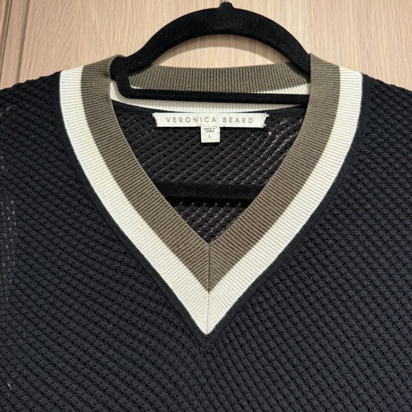 Veronica Beard Mixed Media Knit Sweater - L - Picture 3 of 10